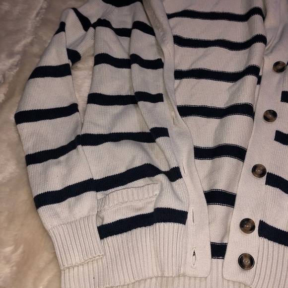 Tommy Hilfiger Stripped Buttoned Up Cardigan - Picture 3 of 6